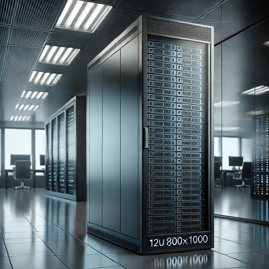 12U 800x1000 Star Serisi Dikili Tip Rack Kabinet
