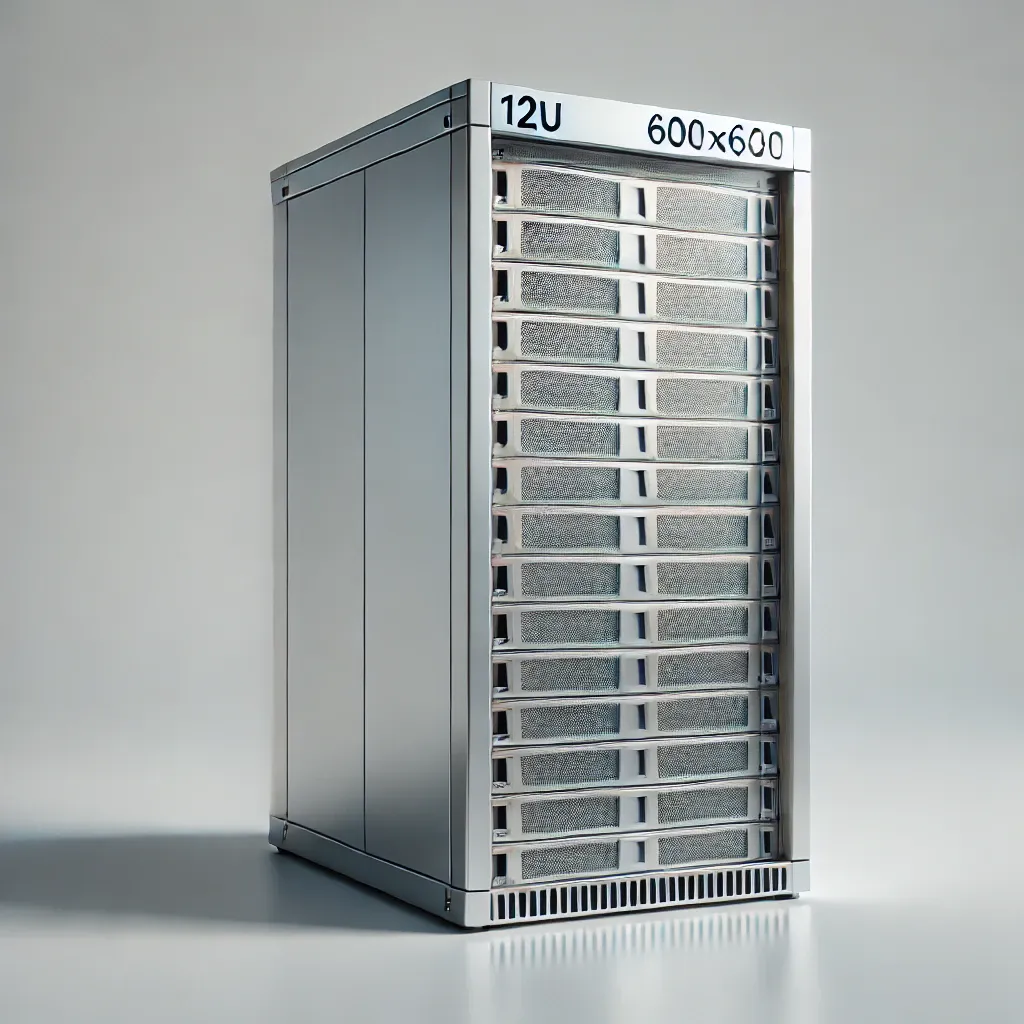12U 600x600 Eco Serisi Dikili Tip Rack Kabinet