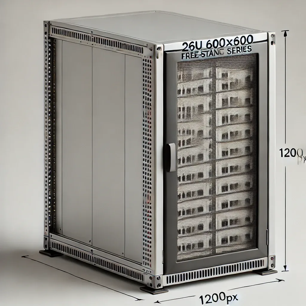 26U 600x600 Eco Serisi Dikili Tip Rack Kabinet