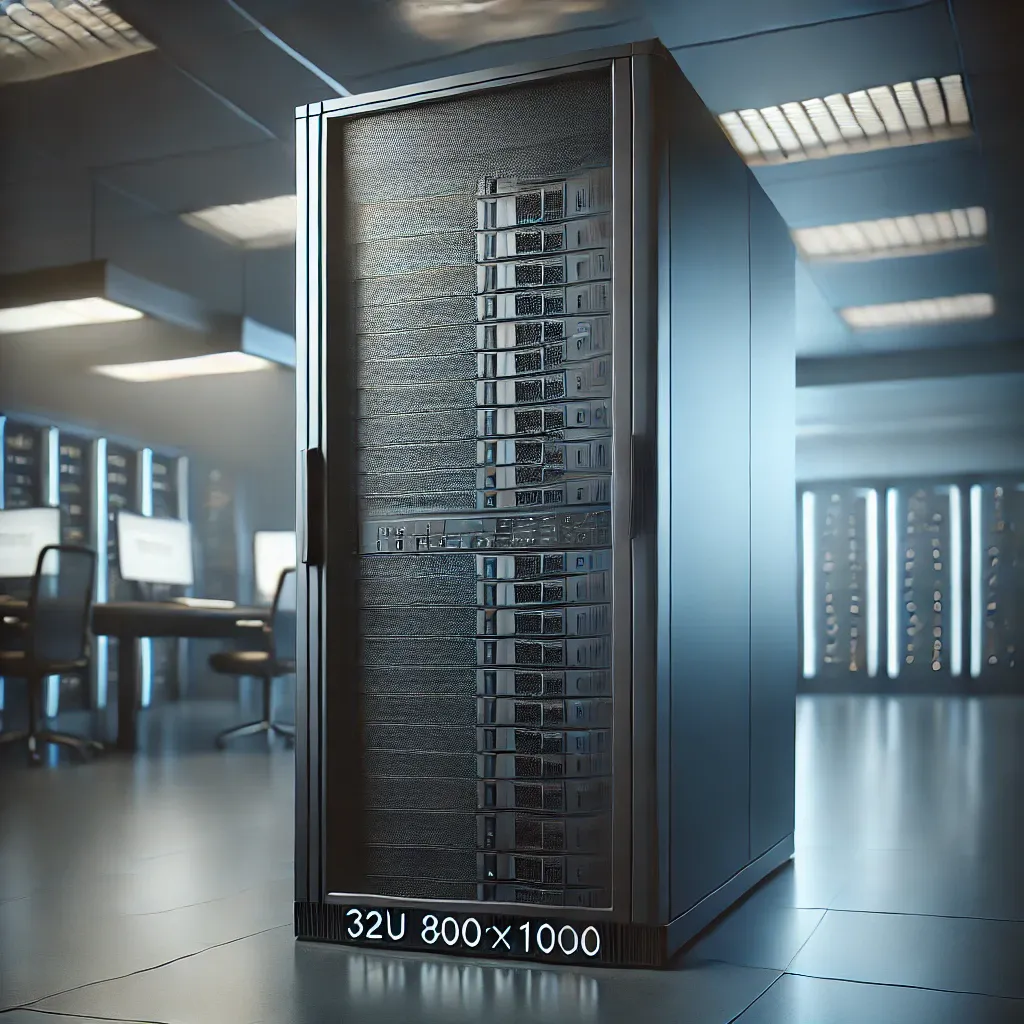 32U 800x1000 Star Serisi Dikili Tip Rack Kabinet