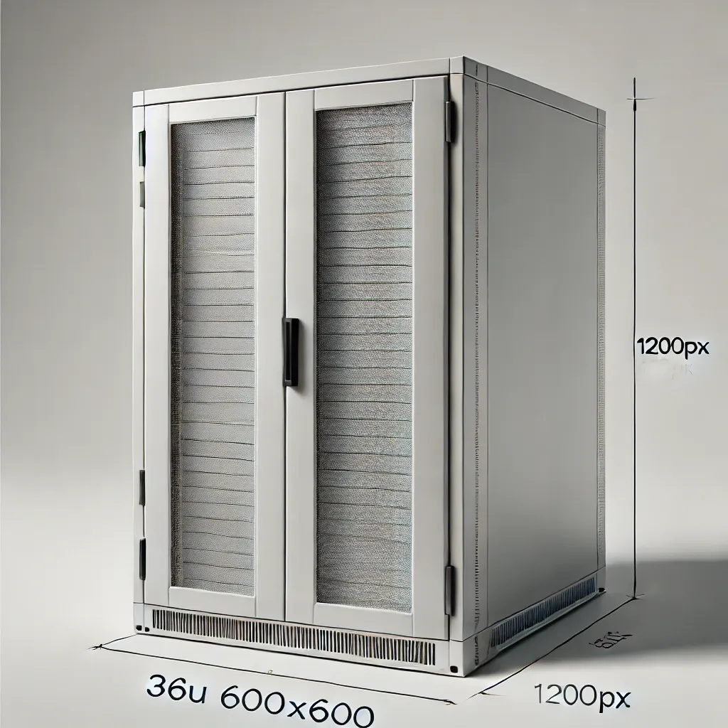 36U 600x600 Eco Serisi Dikili Tip Rack Kabinet