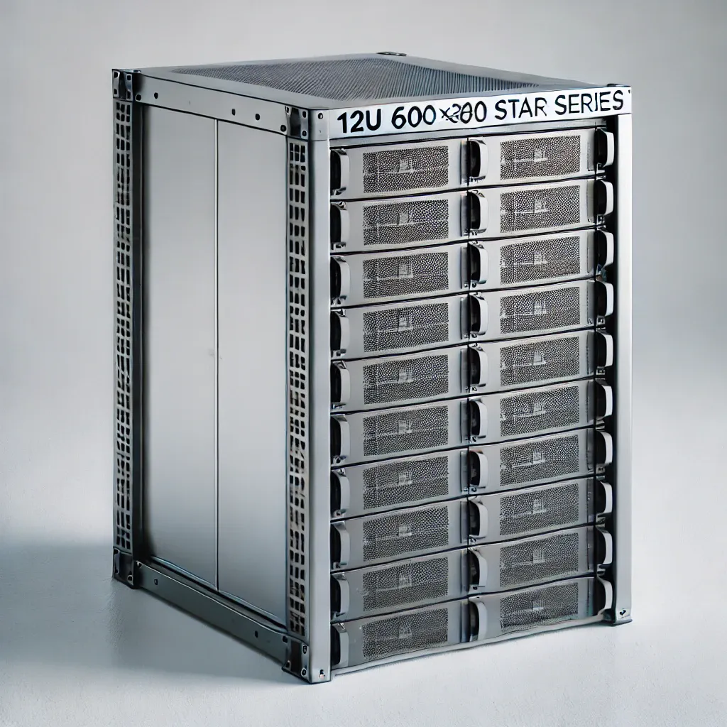 12U 600x800 Star Serisi Dikili Tip Rack Kabinet